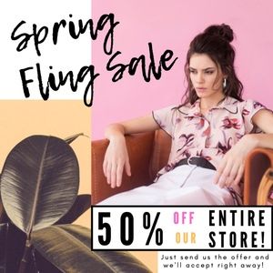 50% OFF OUR ENTIRE STORE!